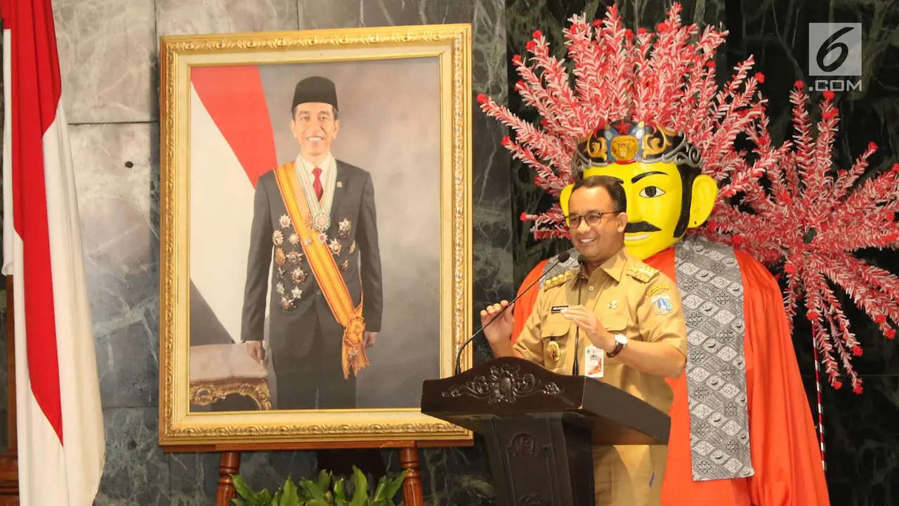 Anies Sampaikan Pemaparan di Hadapan Lurah dan Camat se-DKI Jakarta