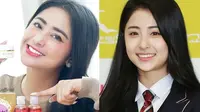 Dewi Perssik Ternyata Miliki 'Kembaran' Seleb Korea (sumber: Instagram.com/dewiperssikreal & Instagram.com/heoyoonjin_)