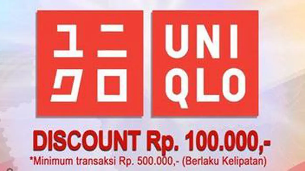  Uniqlo Special Offers - Gratis Voucher Belanja Rp 100 Ribu