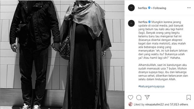 Ricky Harun dan sang istri, Herfiza Novianti (Foto: Instagram/@herfiza)