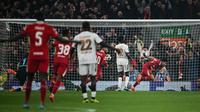 Liverpool saat mengandaskan Bayern Leverkusen dengan skor 4-0 di ajang Liga Champions. (Paul ELLIS / AFP)
