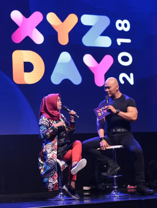 XYZ Day merupakan ajang perkenalan dari bersatunya media daring terkemuka Indonesia yaitu PT Liputan Enam Dot Com dan PT Kapanlagi Dot Com Network yang kemudian disebut dengan KapanLagi Youniverse (KLY). (Adrian Putra/Bintang.com)