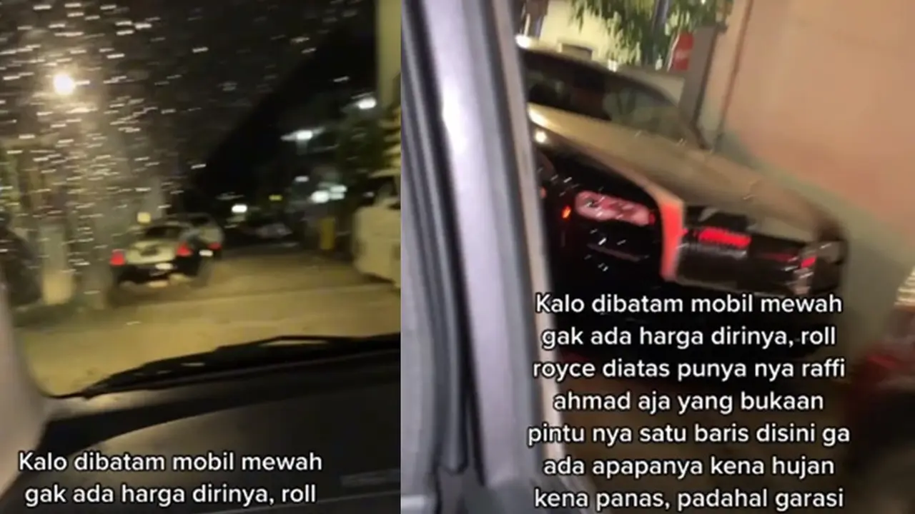 Rolls-Rocye diparkir sembarangan (TikTok/@eccyadindaa)