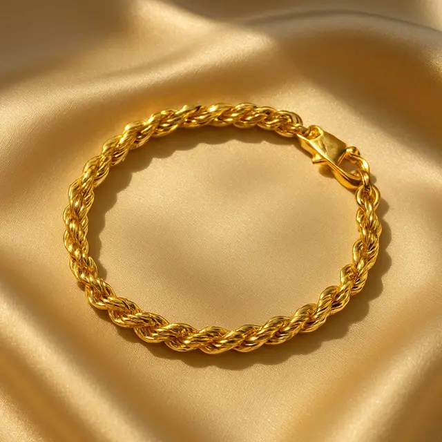 Model Gelang Emas Tali 10 Gram