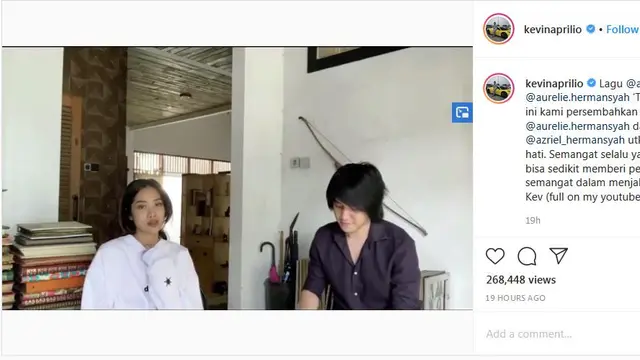 Kevin Aprilio dukung Aurel dan Azriel Hermansyah