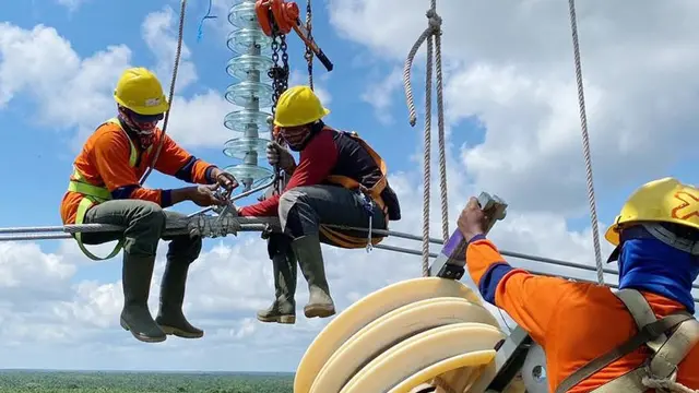 PT PLN (Persero) tengah mempercepat pembangunan Saluran Udara Tegangan Tinggi (SUTT) 150 kilo Volt (kV) Pangkalan Bun-Sukamara.