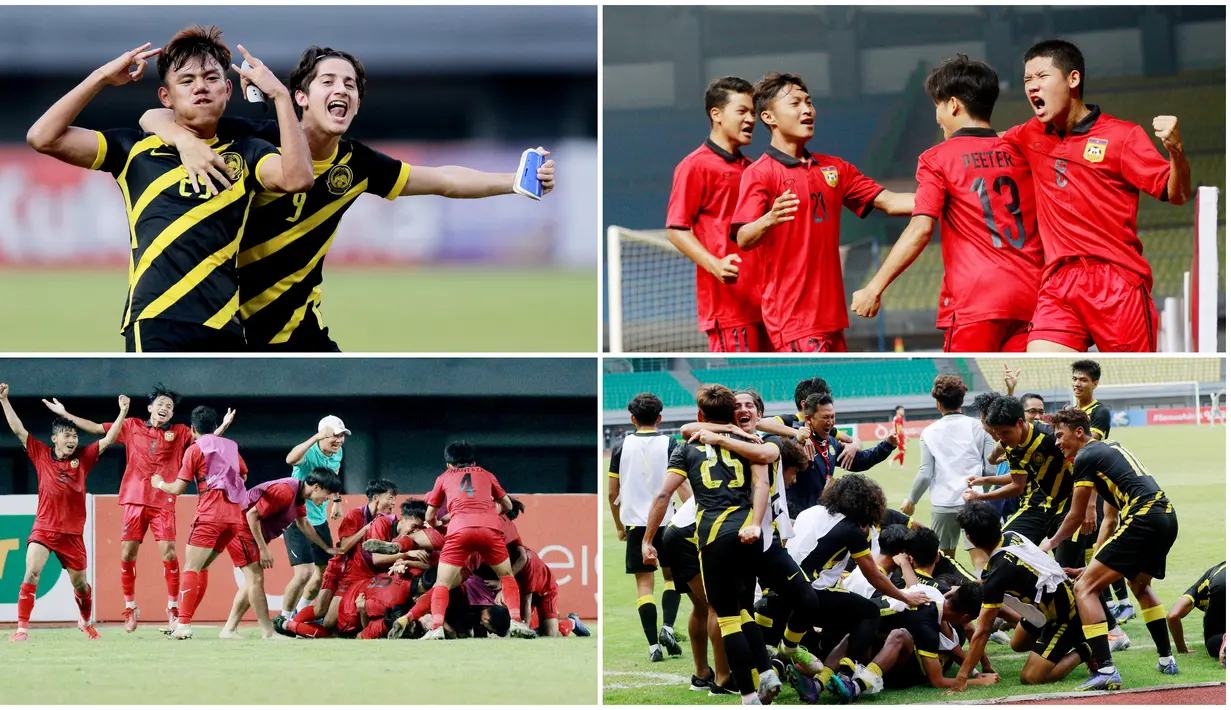 Timnas Laos U-19 dan Malaysia U-19 akan saling sikut untuk menjadi yang terbaik di Piala AFF U-19 2022. Berikut selebrasi emosional mereka usai dipastikan tampil di partai final.