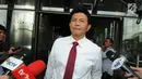 Kabareskrim Komjen Ari Dono Sukamto bersiap memberi keterangan usai menghadiri Laporan Kerja Tahunan KPK 2017 di Gedung KPK, Jakarta, Senin (12/3). KPK juga mendengarkan masukan dari DPR, Polri, Kejaksaan Agung, MA, dan MK. (Merdeka.com/Dwi Narwoko)