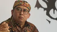 Anggota DPR RI Fadli Zon mendukung aspirasi beberapa tokoh yang menginginkan perubahan nama Provinsi Jawa Barat menjadi Provinsi Sunda atau Tatar Sunda. (Liputan6.com/Huyogo Simbolon)