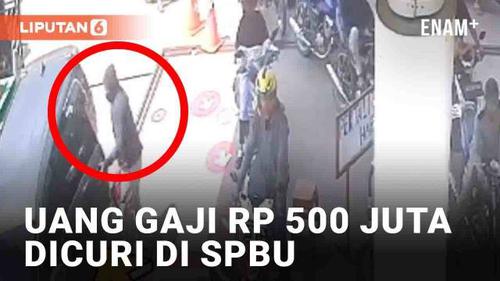 VIDEO: Detik-Detik Uang Gaji Rp 500 Juta Dicuri di SPBU Ogan Komering Ulu