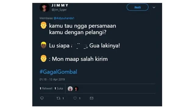 Drama Netizen Soal 'Gagal Gombal'
