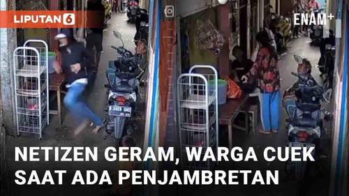 VIDEO: Netizen Geram, Warga Cuek Saat Ada Penjambretan di Dalam Kampung