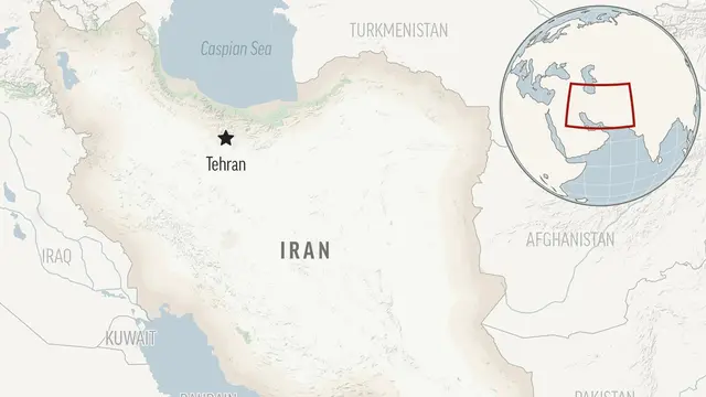 Peta Iran. (AP)