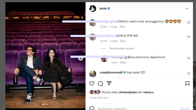 Pesona awet muda Lulu Tobing di usia 44 tahun (Foto: Instagram lutob)