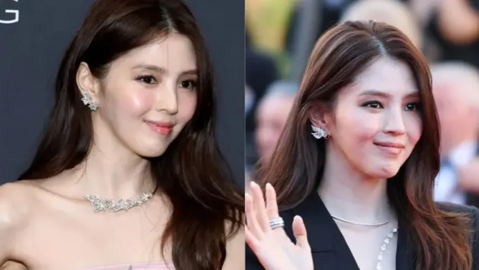 Duo Kontras Gaya Han So Hee di Cannes 2026, Siang Hari Fierce Pakai Jas Hitam hingga Malam Jadi Barbie Glamour