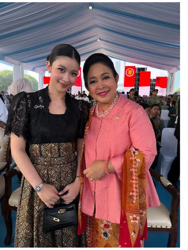 6 Potret Keluarga Sultan Djorghi Hadiri HUT ke-80 TNI, Aquene Aziz Tampil Menawan