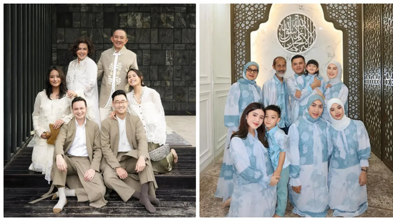Pemotretan Lebaran 6 Keluarga Artis, Pancarkan Bahagia Bisa Kumpul di Hari Raya Idulfitri