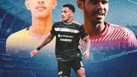 BRI Liga 1 - Nyoman Ansanay, Theo Numberi dan Muhammad Ragil (Bola.com/Decika Fatmawaty)