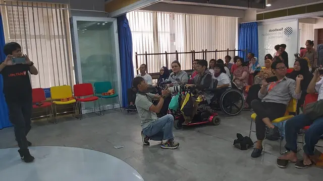 Pelatihan Workshop Mobile Journalism Disabilitas Tanpa Batas dalam rangka memperingati Hari Disabilitas Internasional dan peluncuran kanal Disabilitas Liputan6.com