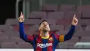 Laporan terbaru dari Spanyol, Messi akan mengambil tindakan hukum terhadap surat kabar tersebut. Barcelona juga mengonfirmasi akan melakukan hal yang sama. (Foto: AFP/Lluis Gene)