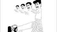 Ilustrasi salah gerakan salat