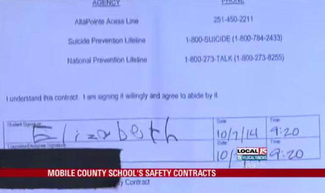 Surat yang dibuat Elizabeth | Foto: copyright metro.co.uk