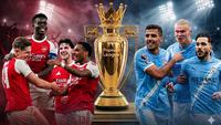 Cover Arsenal versus Manchester City. (Bola.com/Gemini)
