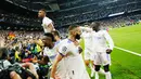 <p>Real Madrid sukses memastikan diri lolos ke Final Liga Champions 2021/2022.Los Blancos meraih epic comeback melawan Manchester City dengan menundukkan wakil Inggris itu dengan skor 3-1. (AP/Manu Fernandez)</p>