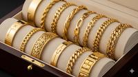 Model Gelang Emas Timeless Wajib Punya 2025. Foto: Gemini