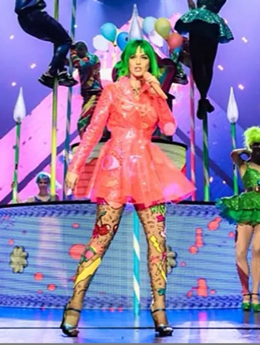 Sepertinya rambut Katy Perry juga ingin tampil 'Go Green'. (Via instagram/@katyperry)