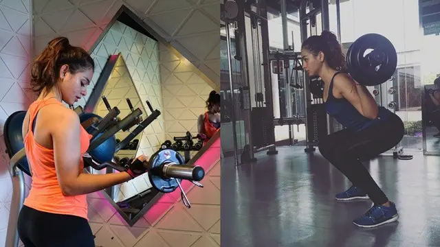 Tak hanya lari, Sahila juga kuat angkat barbel