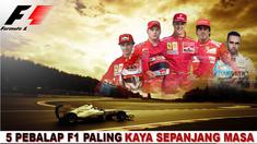 Inilah 5 pebalap F1 terkaya sepanjang masa salah satunya adalah Michael Schumacher pria asal jerman ini diperkirakan kekayaan dia mencapai 10.4 miliar rupiah