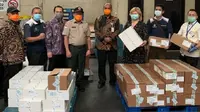 Bantuan obat dari Rusia untuk Indonesia saat pandemi Virus Corona CVID-19. (Antara)