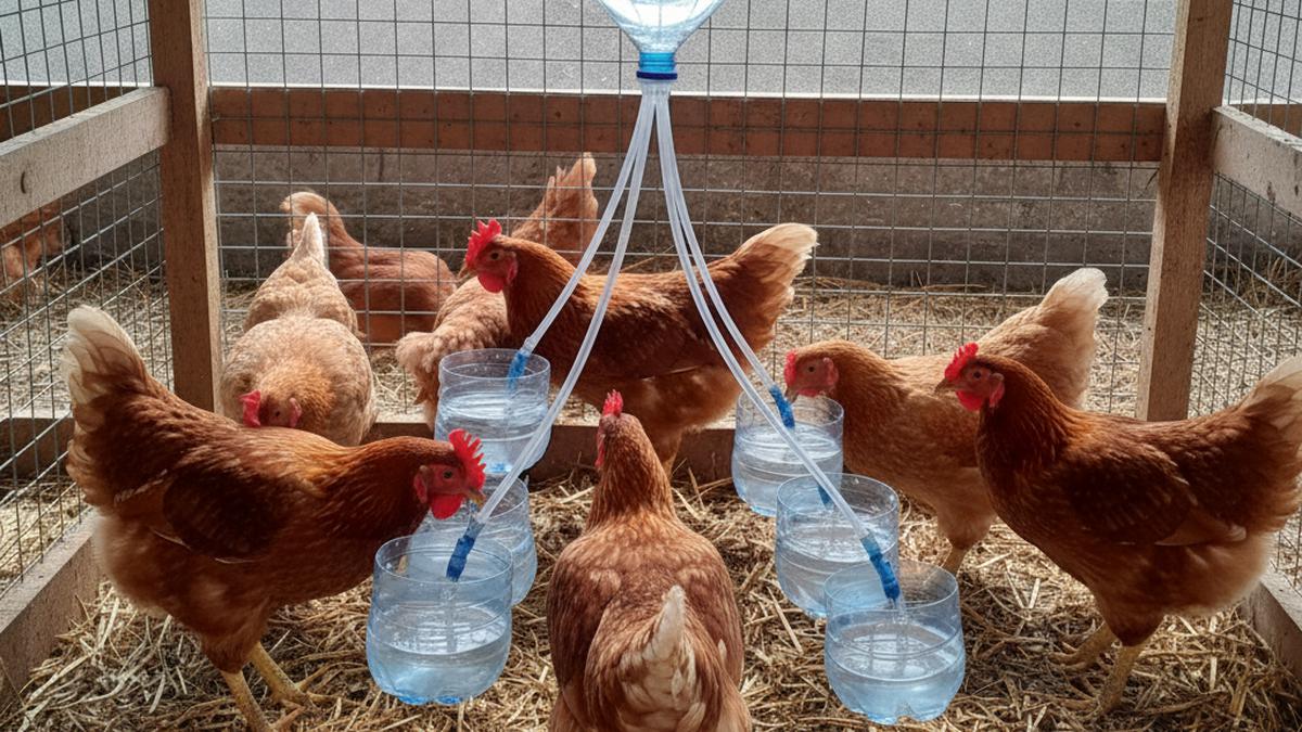 7 Desain Tempat Minum Ayam dari Botol Plastik Bekas, Praktis dan Mudah Dibuat