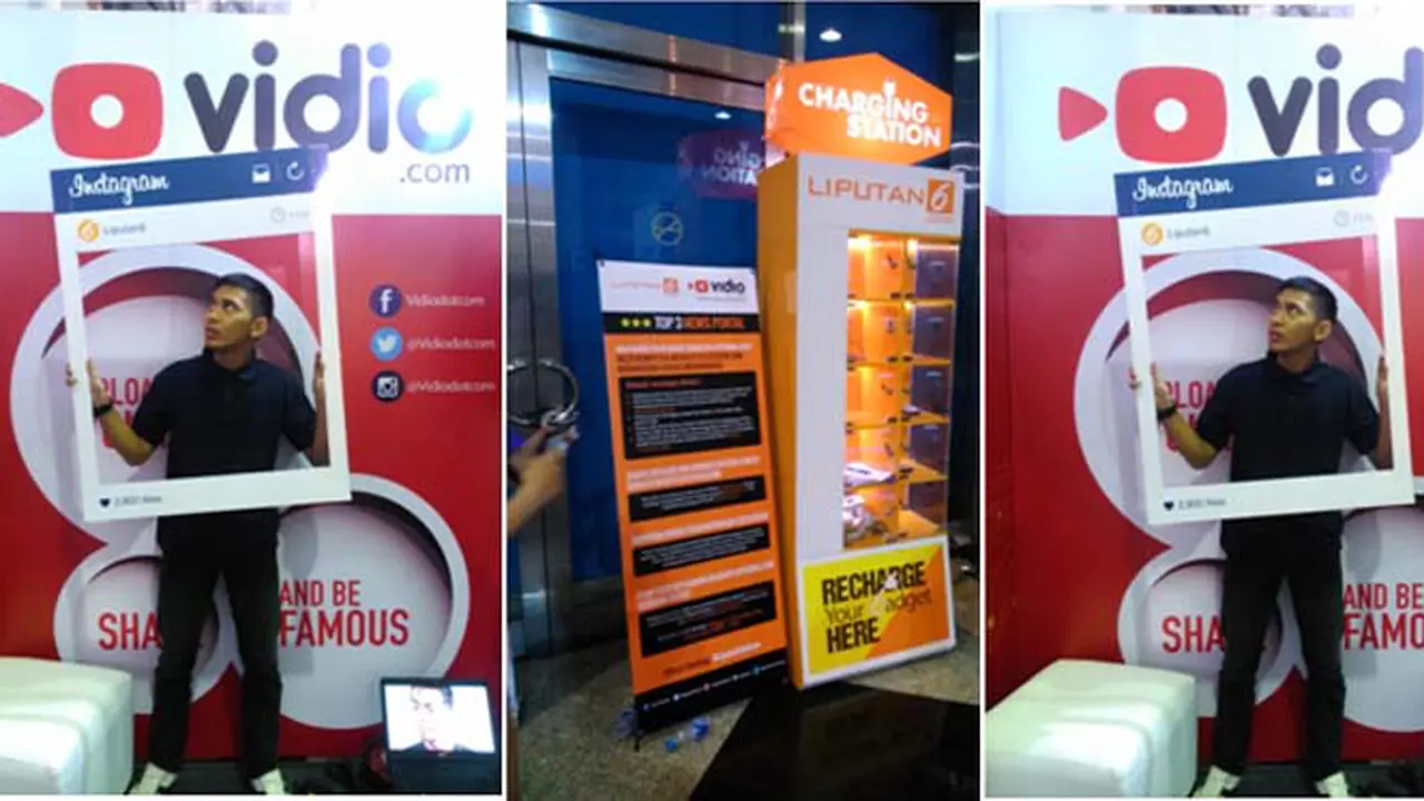 Booth Liputan6.com di Indocomtech Ramai dan Seru