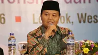 Wakil Ketua MPR RI Hidayat Nur Wahid saat menjadi pembicara pada acara conferensi Internasional Islam Washatiyah di Mataram.