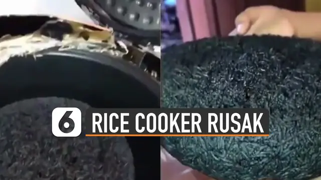 Tiba-tiba rice cooker rusak saat digunakan untuk masak.