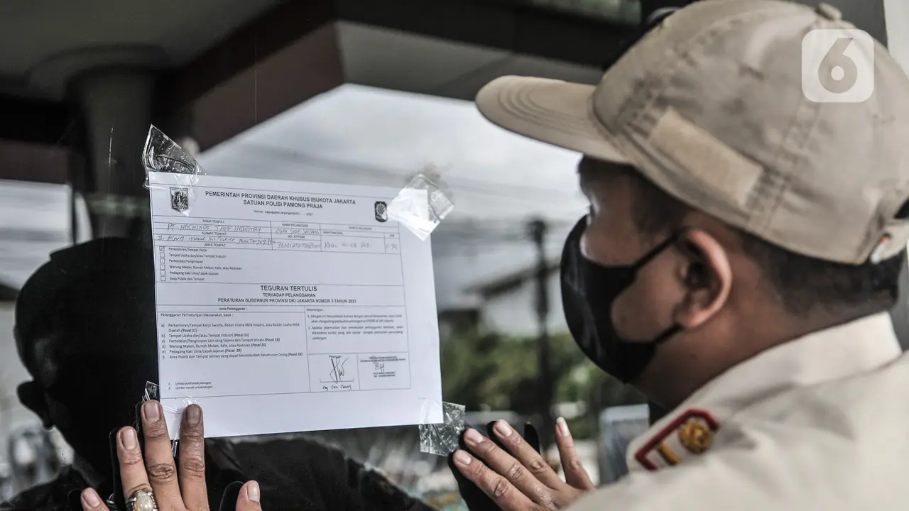 Satpol PP Tanjung Priok Sidak Protokol Kesehatan di Kawasan Industri