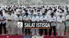 Kabut asap yang menyelimuti Pekanbaru Riau semakin pekat dan mengganggu kesehatan. Warga menggelar salat meminta hujan atau salat Istisqa.