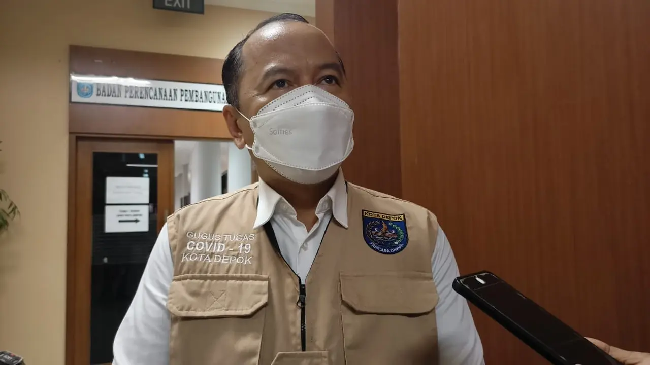 Juru Bicara Satgas Penanganan Covid-19 Kota Depok, Dadang Wihana saat ditemui di Balai Kota Depok