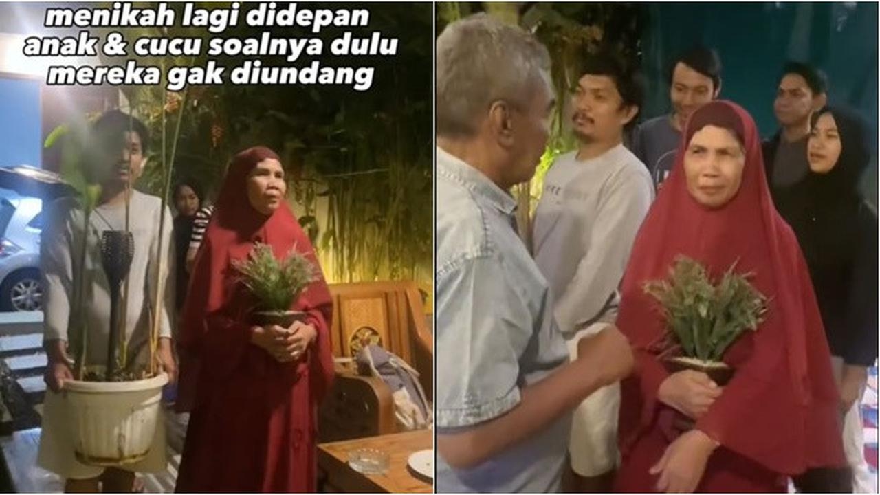 Momen Nenek Reka Ulang Adegan Nikah Ini Kocak, Sebab Dulu Anak-Cucu Tak Diundang