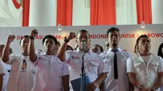 Puluhan artis dan pengusaha yang tergabung dalam GEMA Indonesia mendeklarasi pasangan capres-cawapres Jakarta, (Liputan6.com/Johan Tallo)