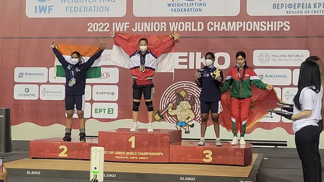 Windy Cantika Aisah Juara Dunia Angkat Besi Junior 2022
