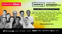 Disrupto Fest 2020 Bisa Disaksikan di Aplikasi dan Situs Streaming Vidio. (Sumber: Vidio)