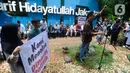 Dalam orasinya, sivitas akademika UIN Syarif Hidayatullah juga mendesak pengelolaan demokrasi tidak sekedar dipandang sebagai aturan tertulis. (merdeka.com/Arie Basuki)