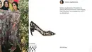 Saat sedang menghadiri sebuah acara, Nagita Slavina terlihat mengenakan sepatu merek Nicholas Kirkwood. Sepatu ini berharga Rp 10 juta. (foto: instagram.com/fashion_nagitaslavina)