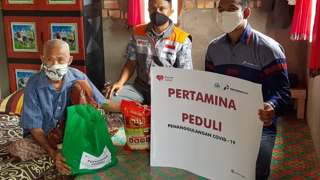 Pertagas Salurkan 1.835 Paket Bantuan ke Dhuafa dan Yatim Terdampak Covid-19. Dok  Pertagas