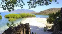 Pulau Pangabatang di Kabupaten Sikka, Maumere, Nusa Tenggara Timur. (Liputan6.com/Ola Keda)