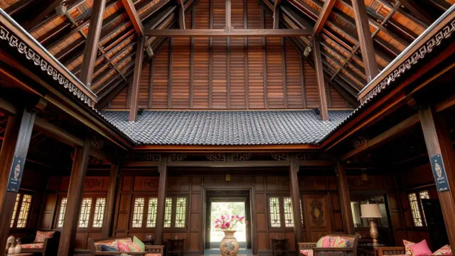 Desain Rumah Klasik Joglo Bergaya Vintage