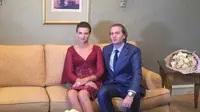 Putri Kristine Bagration-Mukhrani dan Pangeran Juan Bagration-Mukhrani dari Georgia di Jakarta (17/8/2018) (Istimewa / Liputan6.com)